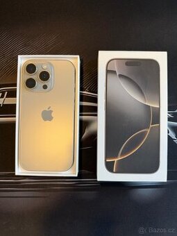 IPhone 16 PRO 128GB Stříbrný TOP stav