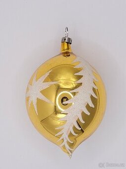 Retro vánoční ozdoba baňka