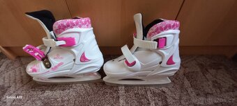 Dívčí brusle rostoucí 33-36 +helma