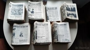 Staré noviny (Rudé právo, Haló sobota, Cesta Vysočiny)