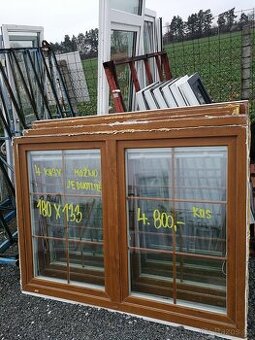 okno zlatý dub použité