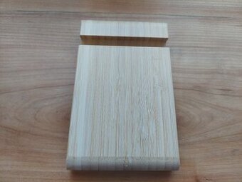 Nový stojan na mobil z bambusu - oboustranný - SLEVA