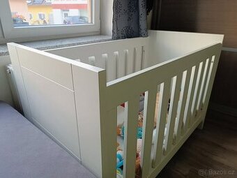 Dětská postýlka bílá 120x60cm