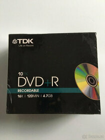 DVD+R TDK 4,7GB 16x 10ks slim pack