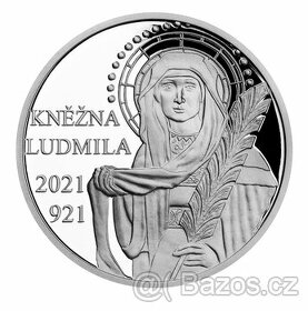 Stříbrná medaile KNĚŽNA LUDMILA 31.1g (1oz) jen 1.000 kusů

