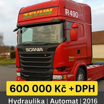 Scania R490 LA4x2MNA | 2016 | Hydraulika | Automat | 703 tkm