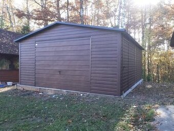 Plechová garáž 5x6m - 1