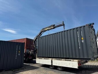 Lodní kontejner 20' DC antracit - po jedné cestě