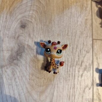 LPS Littlest Pet Shop žirafa z třpytky
