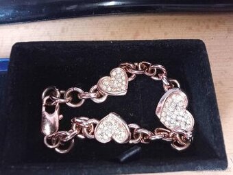 Swarovski náramek "SILVEGO - vel.M zlacený -18K
