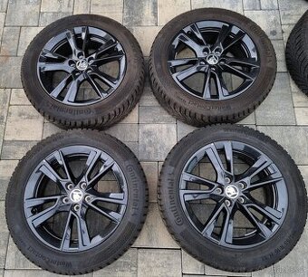 Zimní-Letní kola 16" 5X100 pneu Conti. 195/55 R16 Fabia 4