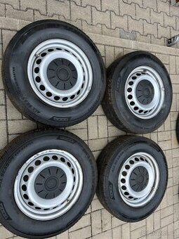 4x plechové kola 5x120 R16, pneu C