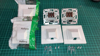 Vývodka kabelová kompletní Schneider Asfora bílá