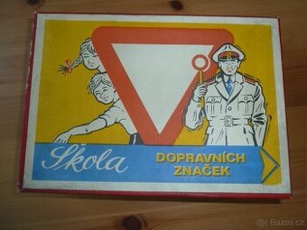 Stará výuková hra Škola dopravních značek Kovodružstvo Plzeň