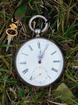 Starožitné kapesní hodinky - klíčovky Francie 1860