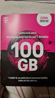 Sim karta T-mobile 100GB