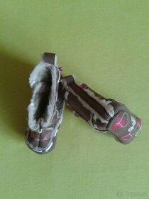 Celokožené zimní capáčky - dovoz z Německa vel. 20