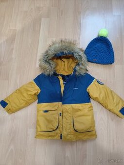 Chlapecká zimní parka Decathlon vel 4-5 let + čepice Doke