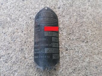 Predám štítok na Jawa 555 - 1