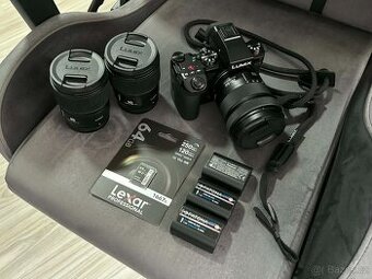 Panasonic Lumix S5 Mark II + 3 objektivy + Lexar karta