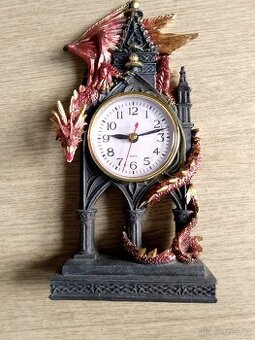 Stolní hodiny - fantasy drak