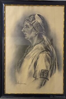 obraz selky , uhel 95x69 cm