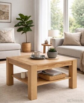 Konferenční stolek z masivu - Jádrový buk 65 cm