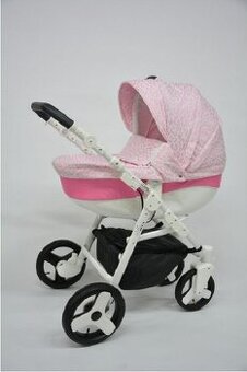 Trojkombinační kočárek ŽAKARD - růžový