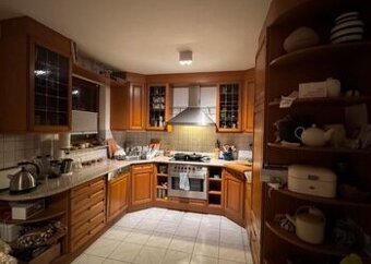 Velká rustikální linka z masivu se spotřebiči,6584