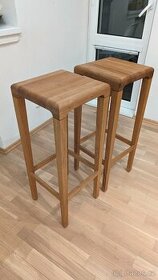2x Barová židle TON Rioja 369 (dub, olej) - stav nové židle