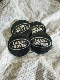 Středové krytky Land Rover - "Černá/Chrom" - 1