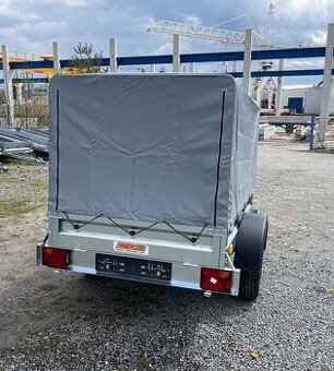 Přívěsný vozík s plachtovou nástavbou, 202x114x110