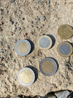 Prodám eura 1euro,2eura 0.50e