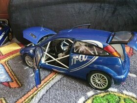 Ford Focus wrc 1:18 rally Autoart test car,detailní