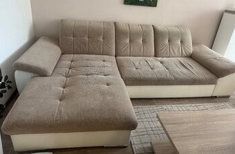 Bezova rozkladaci sedaci souprava 300x110x190