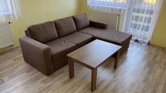 GAUČ ROHOVÝ A STŮL