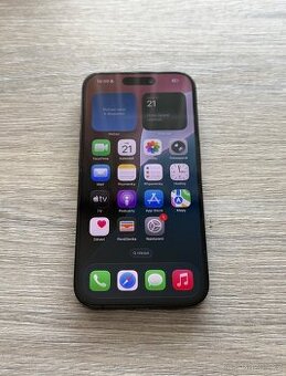 iPhone 15 pro 128 GB černý titan, top stav
