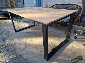 Stůl Jídelní Kov Lamino 90x160 výška 76 cm