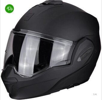 Helma Scorpion Exo tech, překlápěcí, černá matná