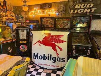 Obří poutač - cedule MOBILGAS - ORIGINÁL 1950