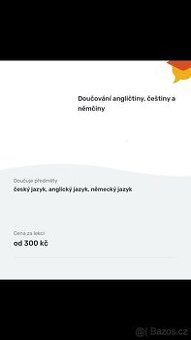 Doučování ČJ, AJ, NJ