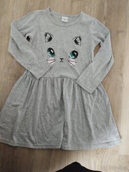 Dívčí šaty s dlouhým rukávem