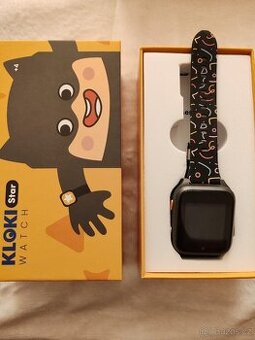 Dětské GPS hodinky KLOKI Star - Černé - Rozbalené
