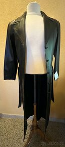 Kabát kožený dámská dlouhý - 1