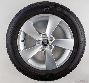 Škoda Fabia - Originání 15" alu kola - Zimní pneu
