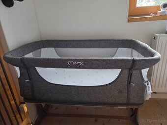 Cestovní postýlka MoMi smart bed 4v1 šedá