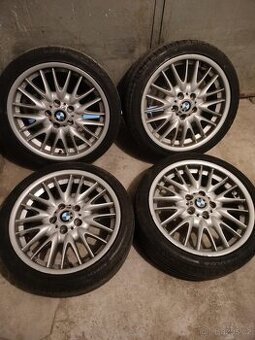4ks alu disky orig. BMW 5x120 R18 dvojrozmer 7mm letné pneu