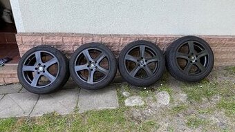 Alu disky 5x112 + zimní pneu 205/50/17 (ŠKODA,AUDI)