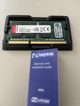 Prodám RAM Kingston KVR32S22S6/4 – 4 GB DDR4 3200 MHz SO-DIM