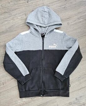 Bavlněná mikina na zip s kapucí PUMA 140–145 cm / 10 let